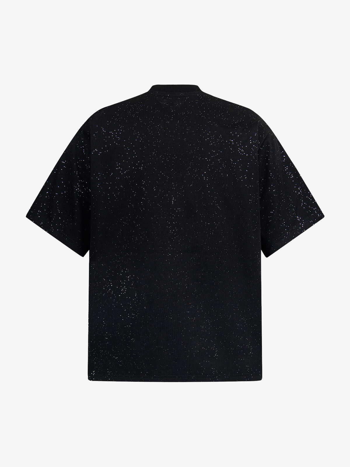 Retro Heavy Starry Sky Print Font Design Short-sleeved T-shirt