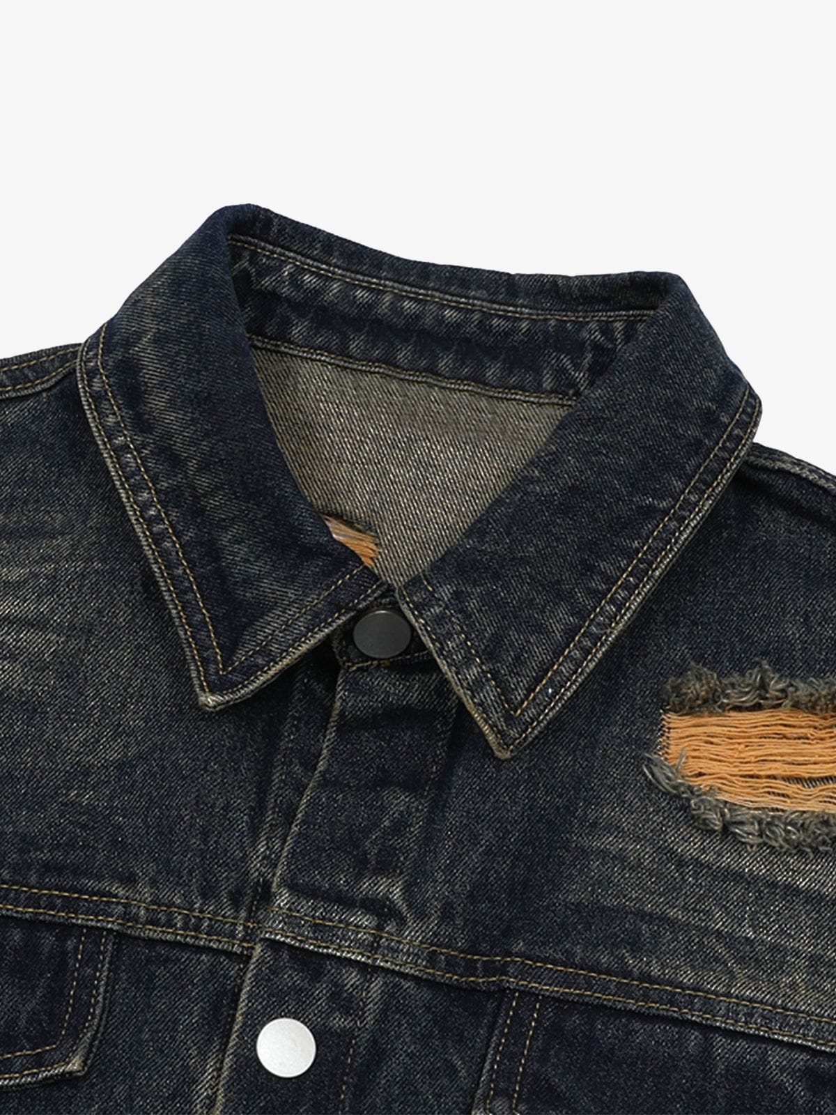 Distressed Washed Distressed Denim Set