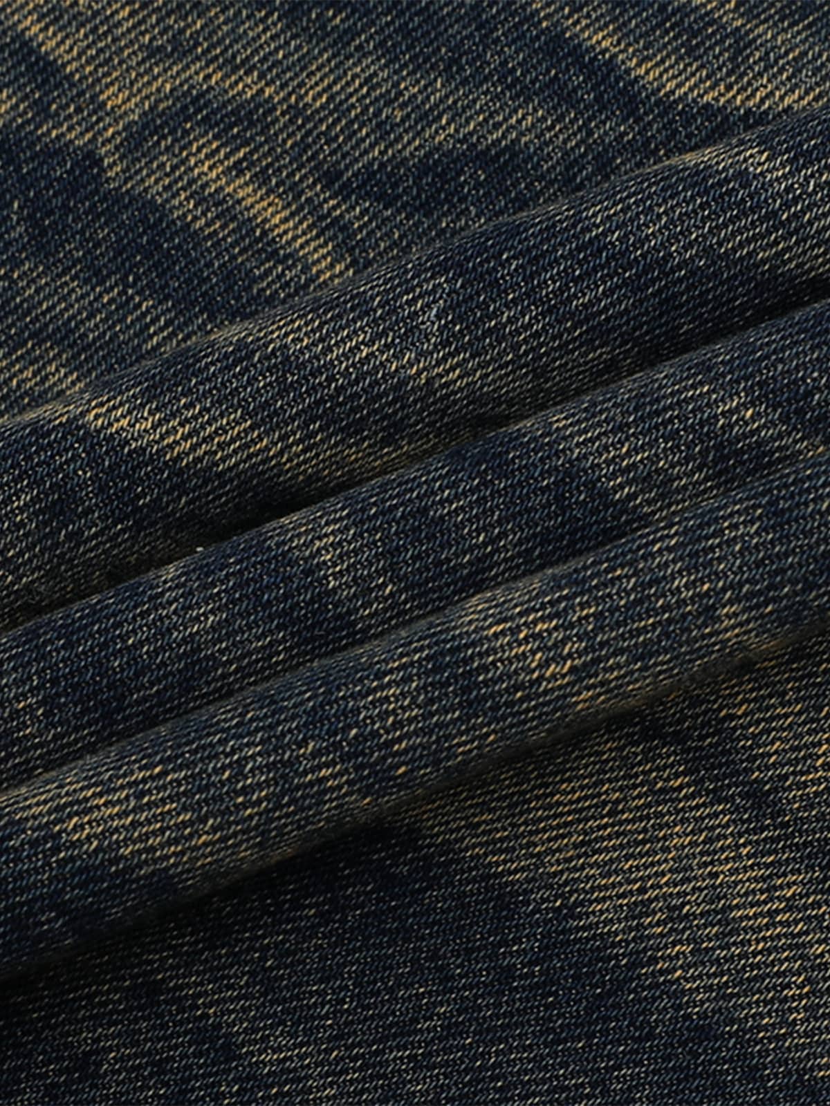 Distressed Washed Distressed Denim Set