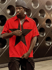 Star Zipper Design Shirt