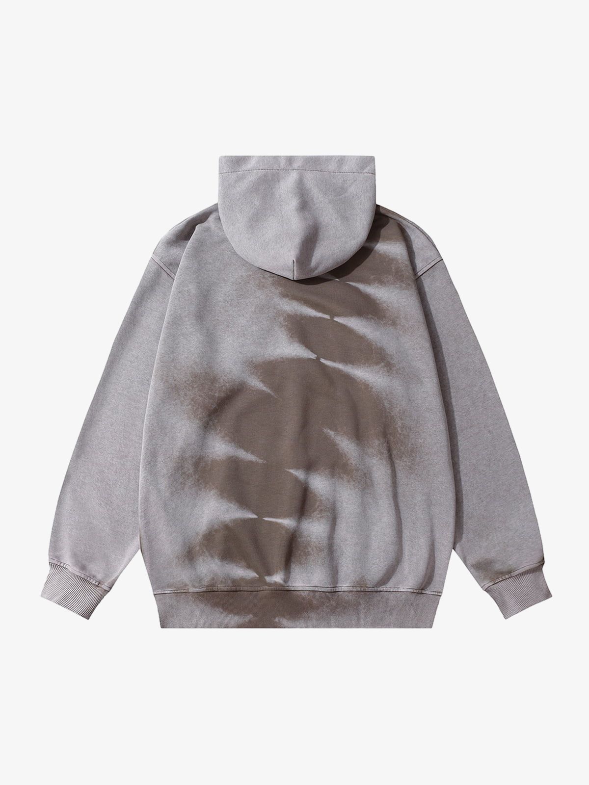 Tie-dye Contrasting Print Pullover Hoodie