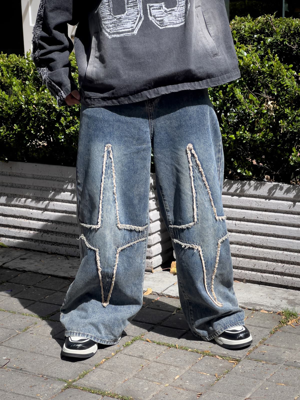 High Street Star Washed Jeans