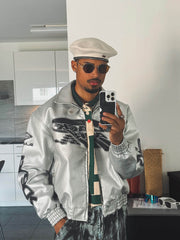 Faux Leather Vintage Street Black Air Jacket