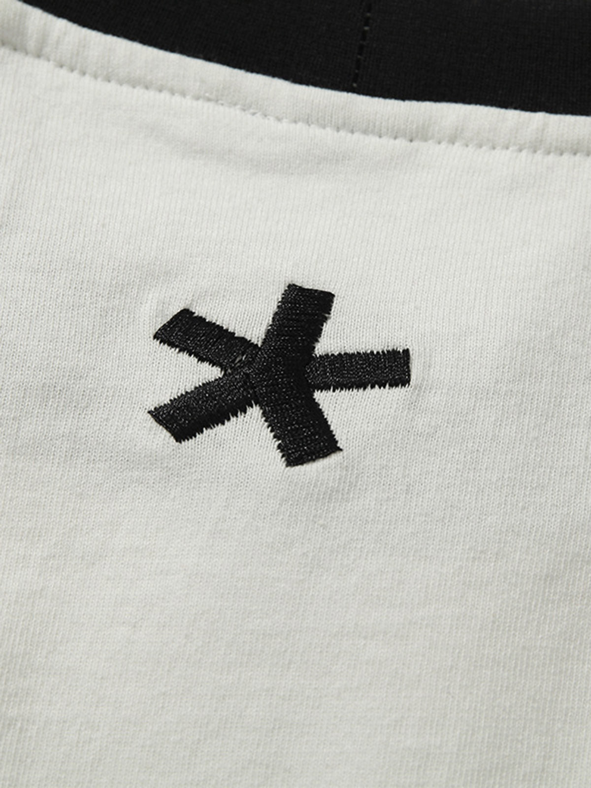 Heavy Washed Street Metal Collar T-shirt
