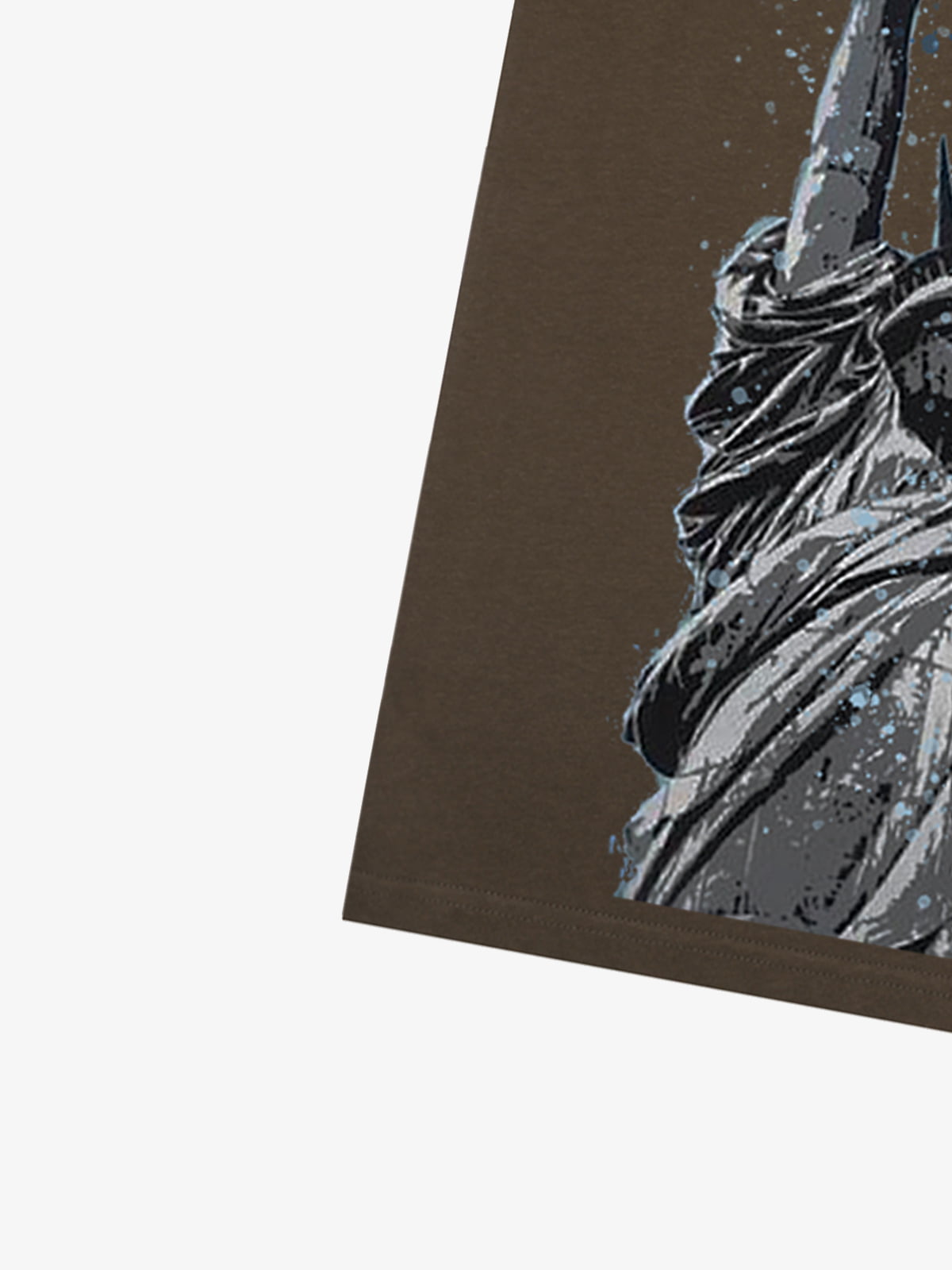 Orginal Funny Graffiti Statue Of Liberty Print T-shirt