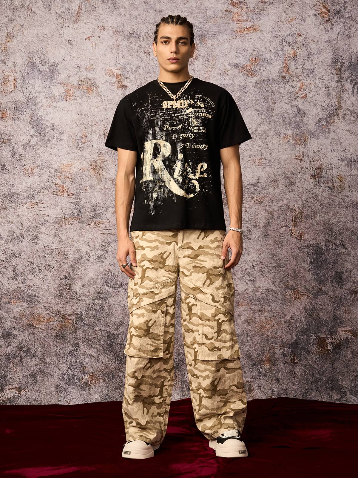 Phantom Letter Print T-shirt