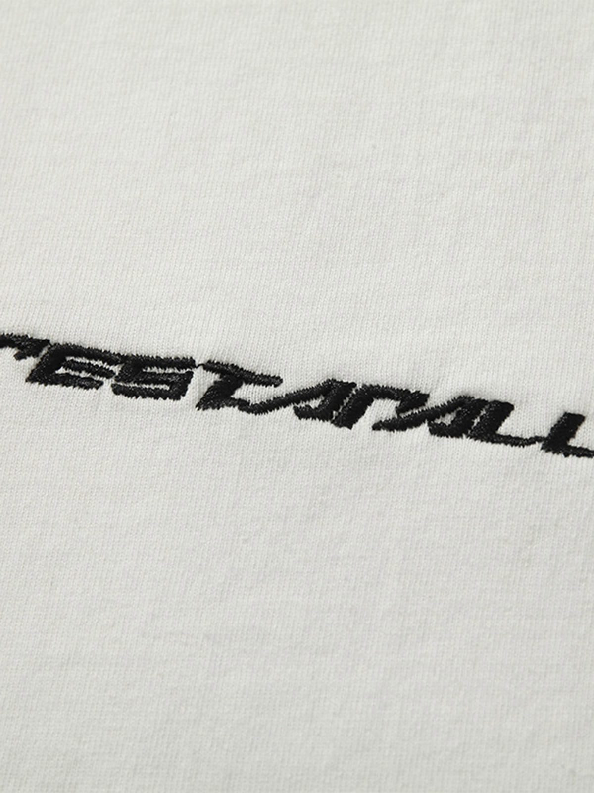 Heavy Washed Street Metal Collar T-shirt