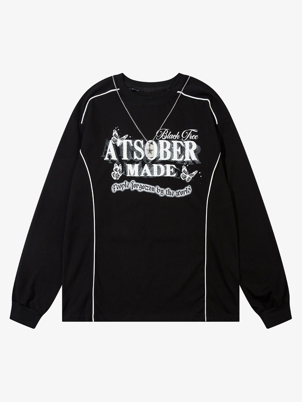 Star Chain Butterfly Long Sleeve T-shirt