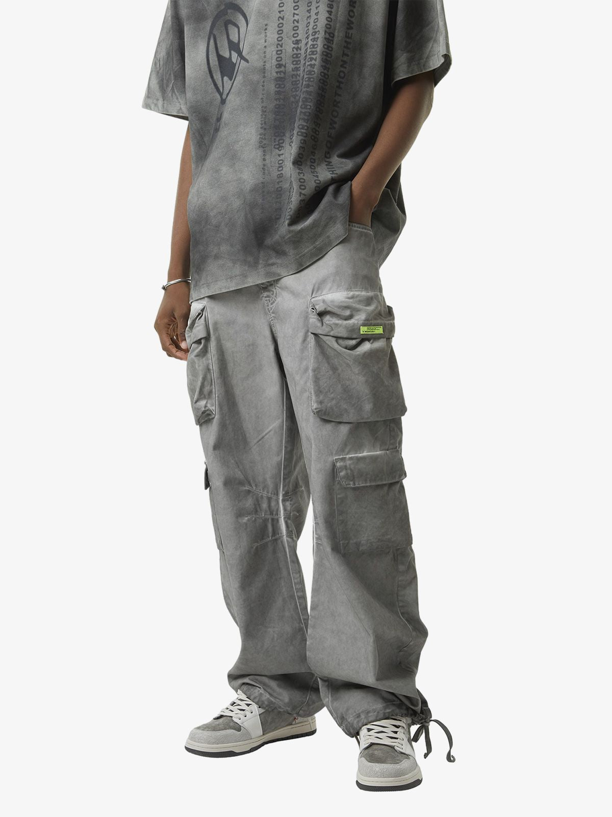 Vintage Wasteland Style Multi Pocket Work Pants