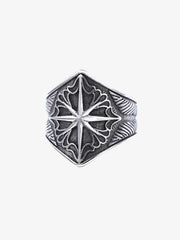 Star Engrave Steel Ring