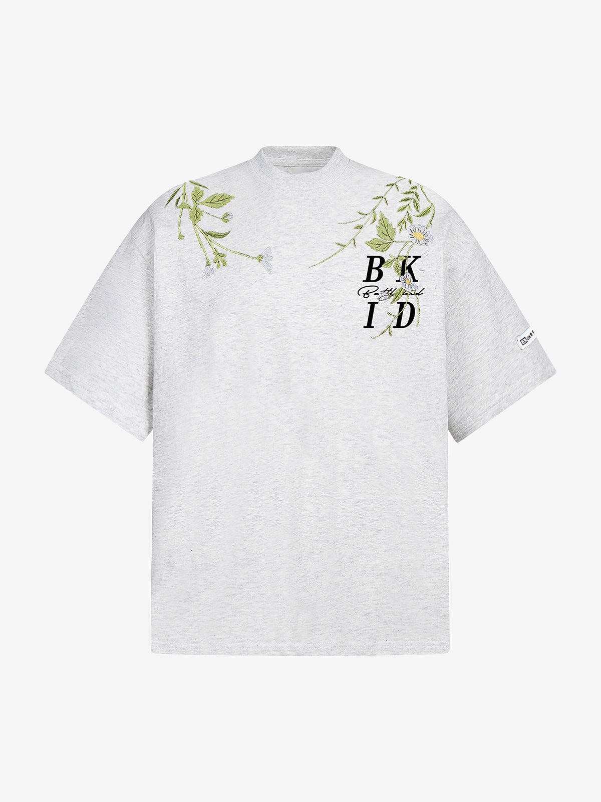 Floral Embroidered Oversized Short Sleeve T-Shirt