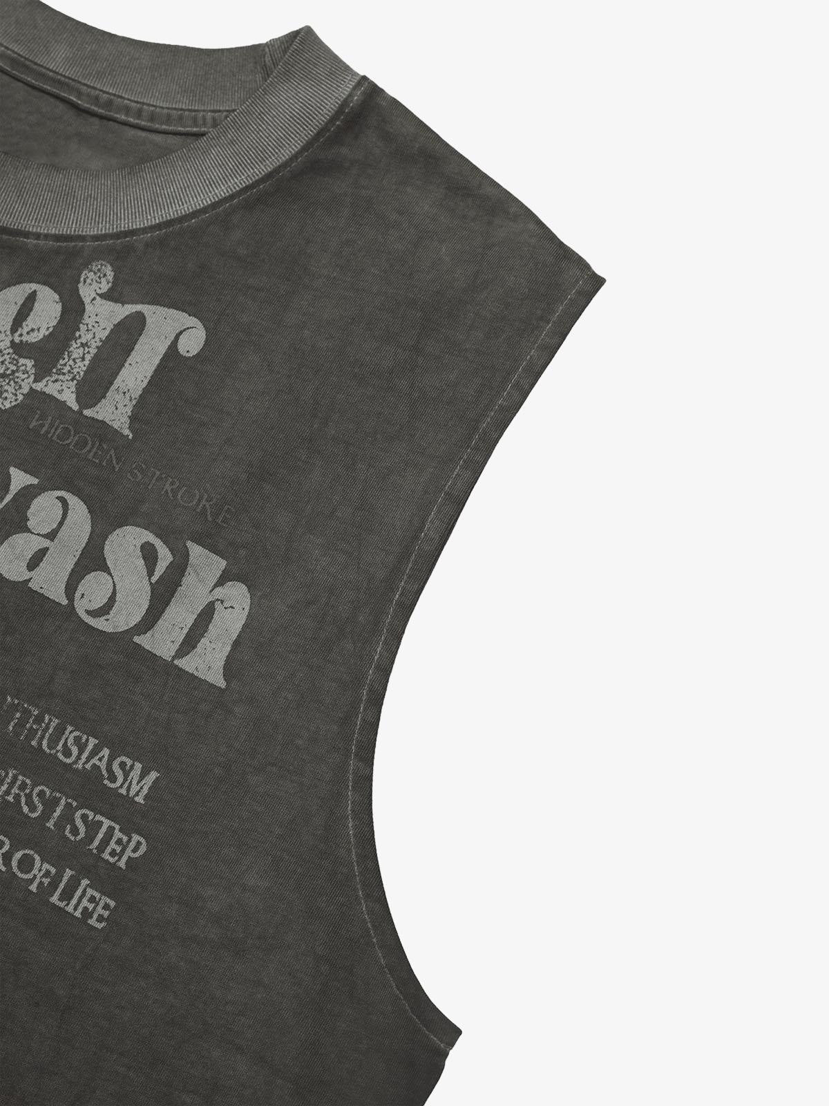 Heavy Worker Washed And Broken Retro Font VEST