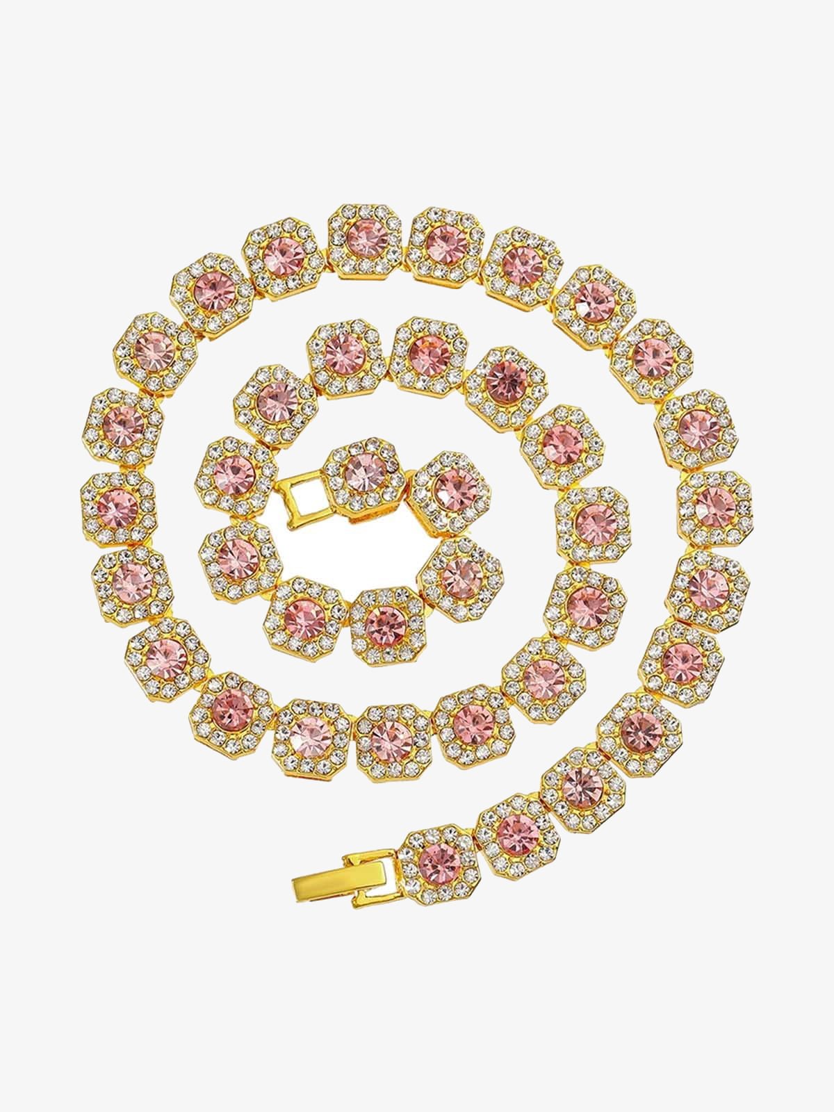 Round Diamond Cuban Necklace