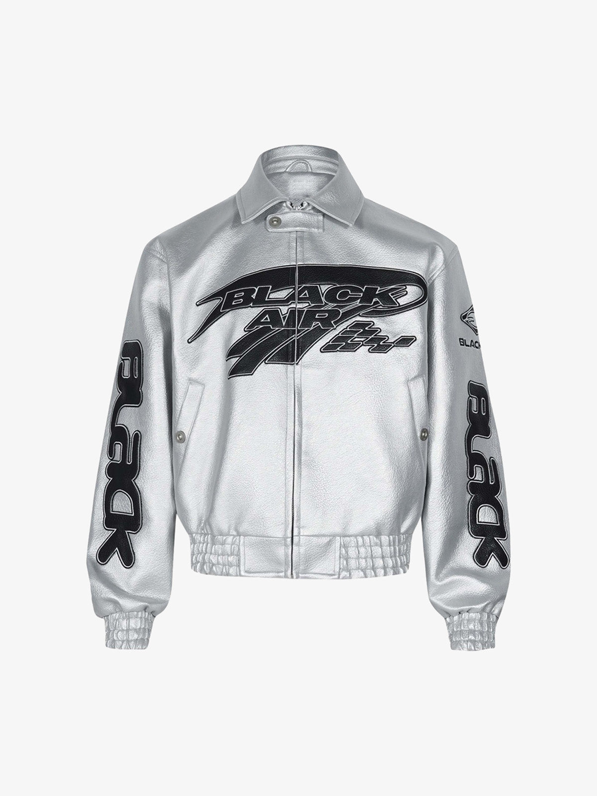 Faux Leather Vintage Street Black Air Jacket
