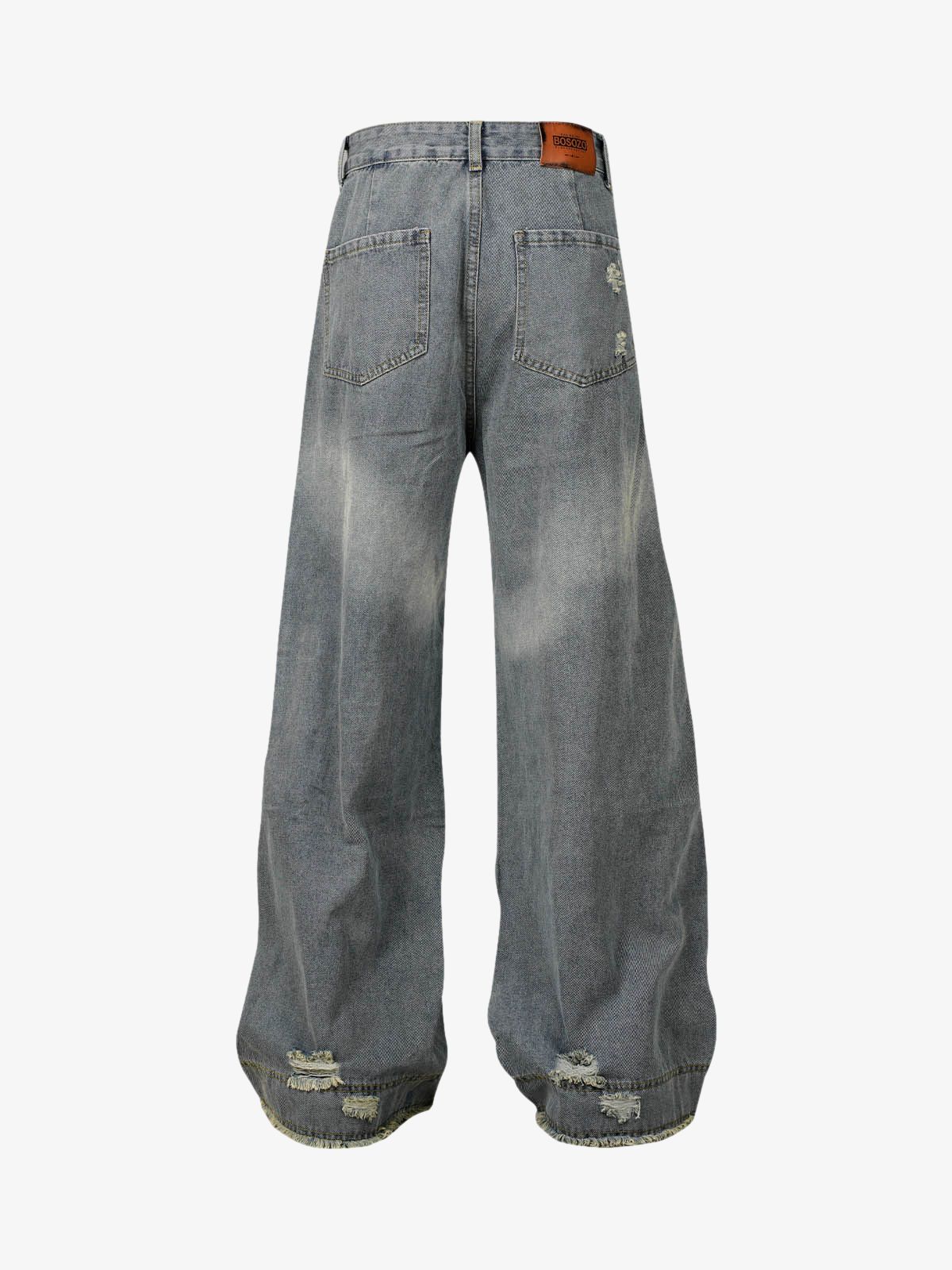Washed Ripped Baggy Jeans