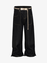Cleanfit Buckle Belt Baggy Jeans