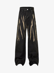 High Street Hip Hop Hand-painted Spray-painted Jeans
