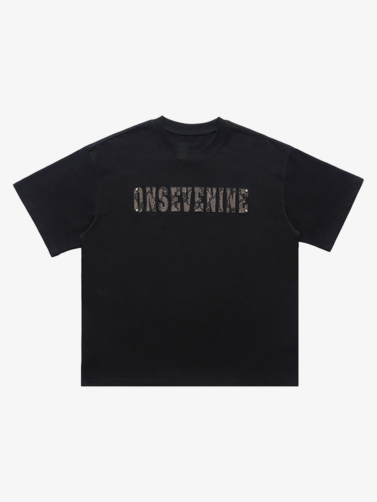 Camouflage Letter Short Sleeve T-Shirt