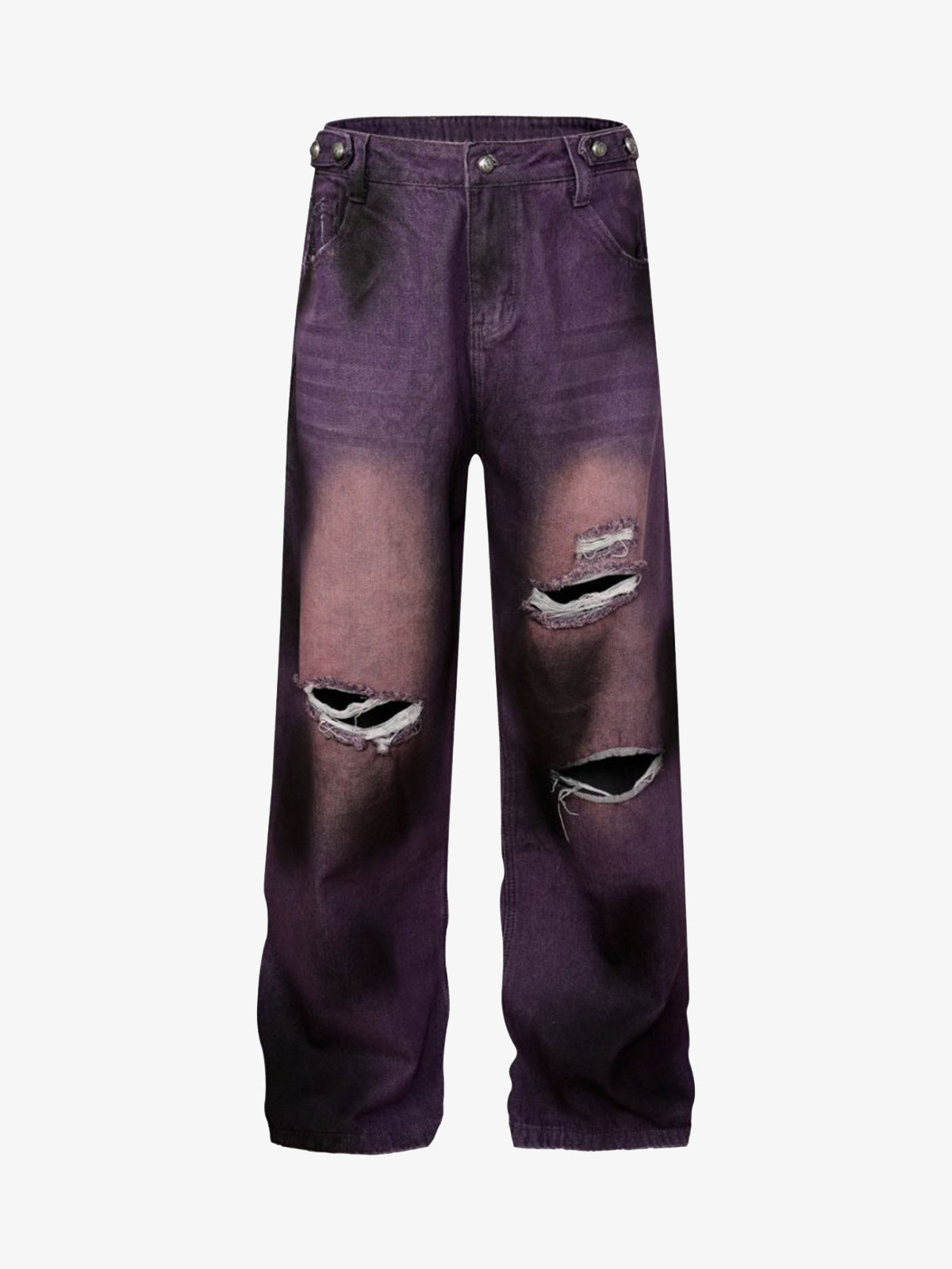 Street Ripped Dirty Dye Jeans