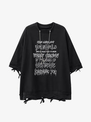 Chain Decorated Oversized T-Shirt