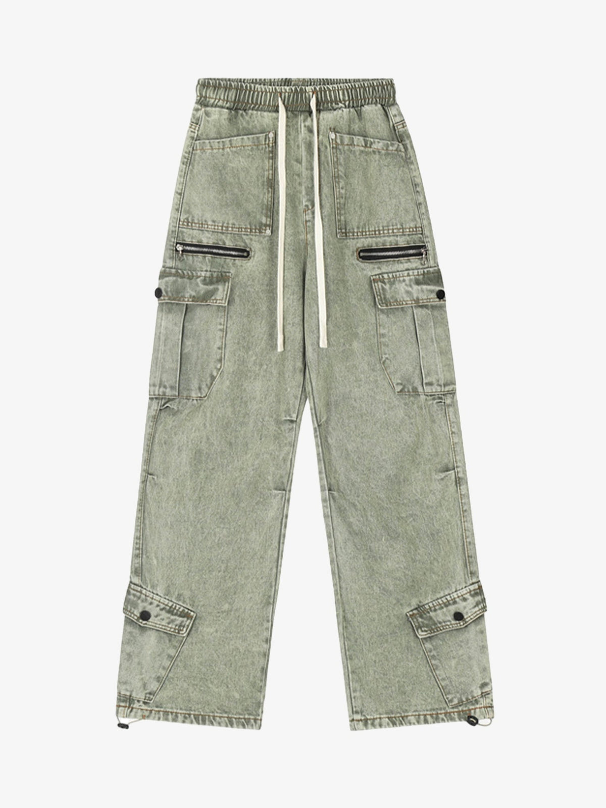 High Street Loose Elastic Waist Drawstring Trousers