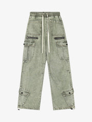 High Street Loose Elastic Waist Drawstring Trousers