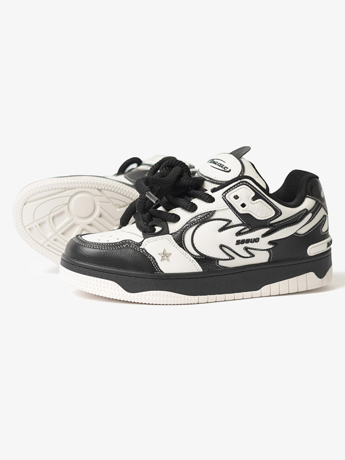 Contrast Color Star Chucky Sneakers