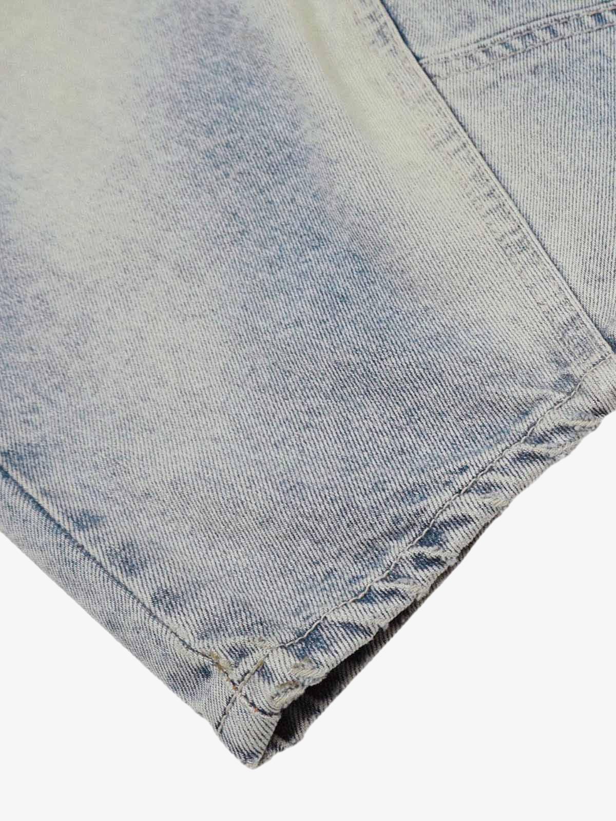 Distressed Baggy Barrel Jeans