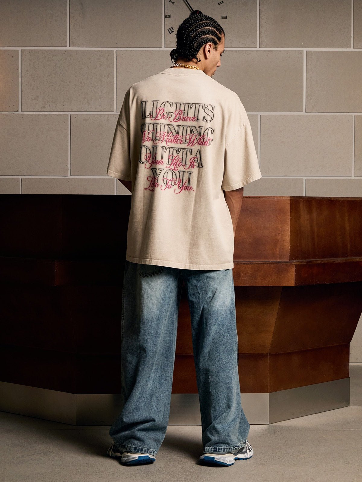 Full Diamond Tooth Pattern T-Shirt