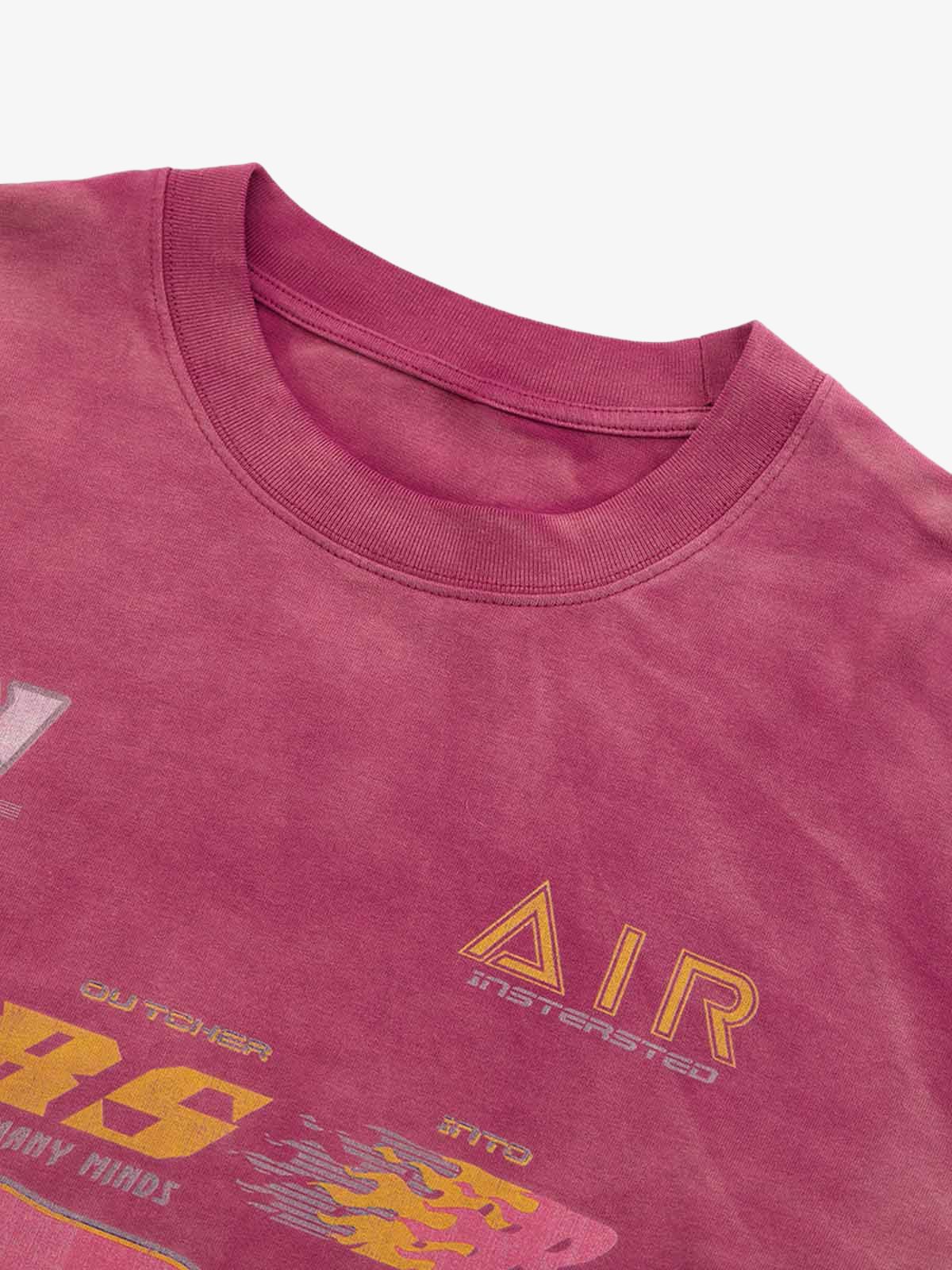 Washed Edge Long Sleeve T-Shirt