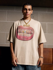 Full Diamond Tooth Pattern T-Shirt