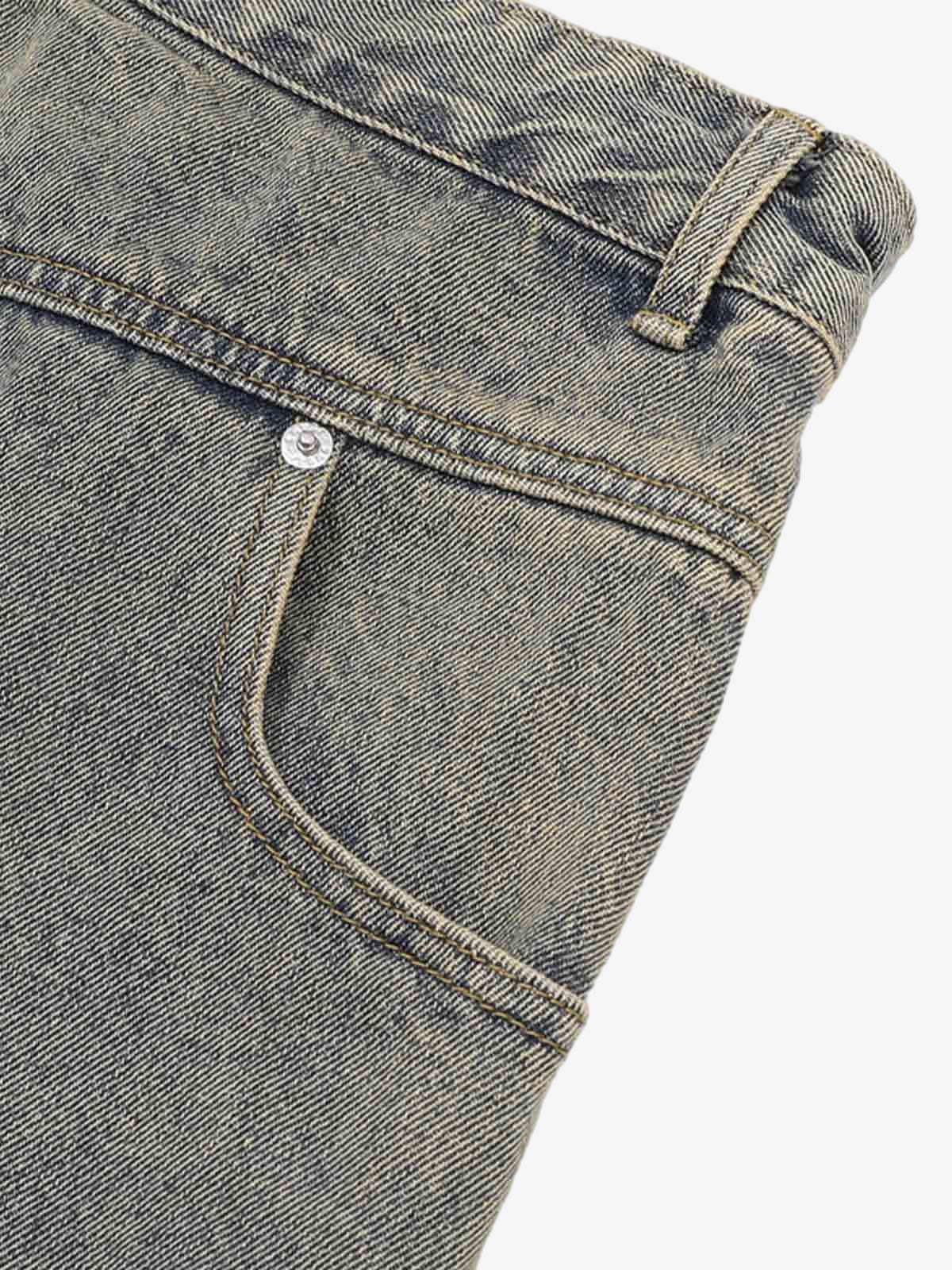 Denim Distressed Ripped Suit