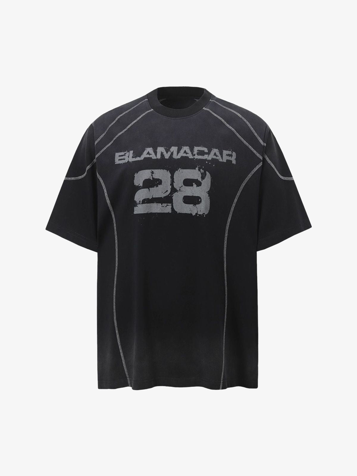 Street Dirty Dyed Gradient Motorcycle T-shirt