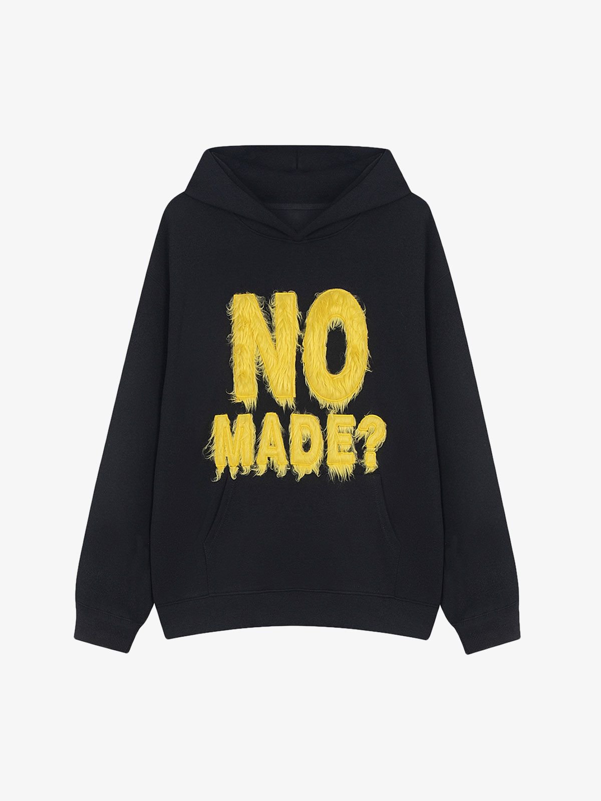 Fur Patchwork Embroidered Stitching Hoodie