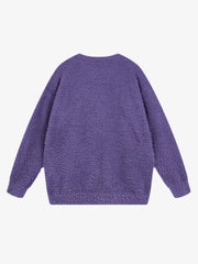 Spider Mohair Sweater Casual Fall Winter Style