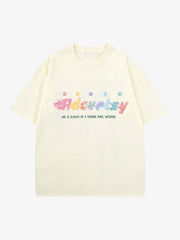 Colorful Full Of Stars Printed T-shirt