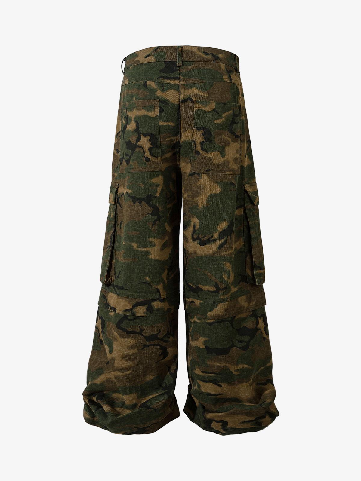 Street Camouflage Multi Pocket Cargo Pants