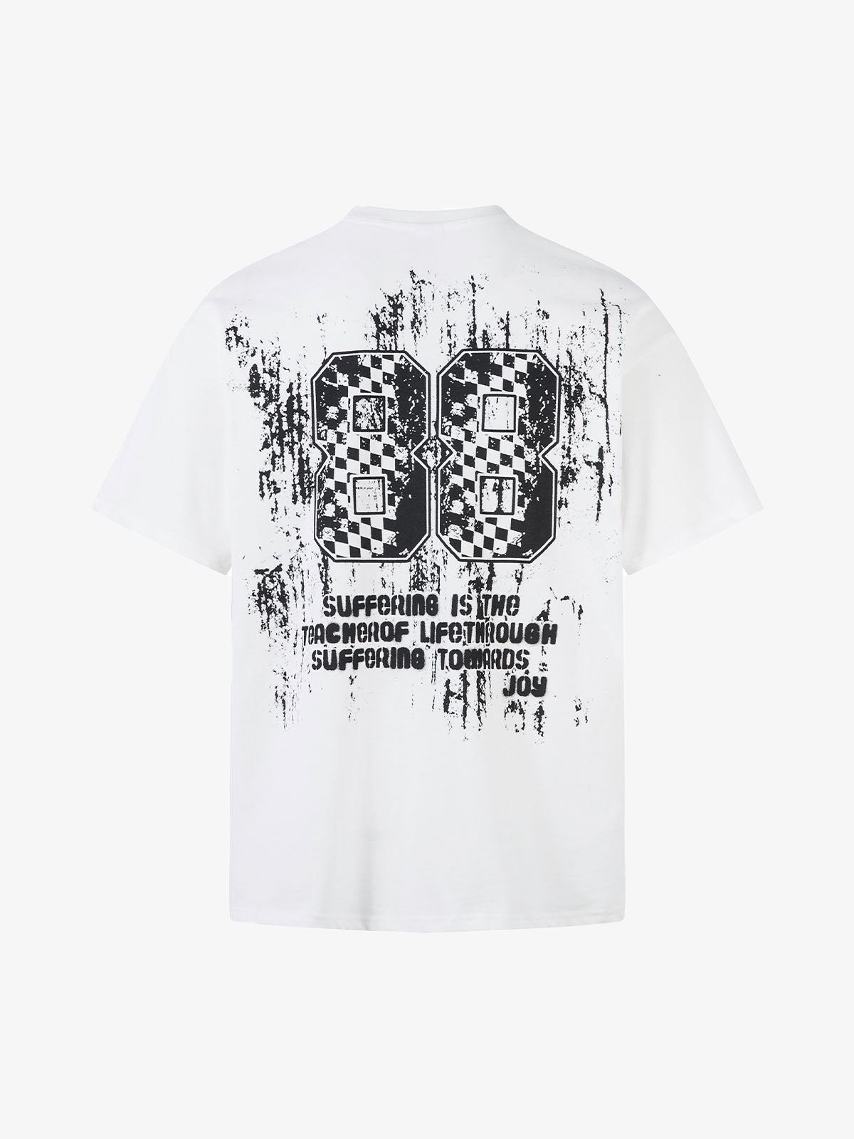 Retro Graffiti Lettering Short Sleeve T-shirt