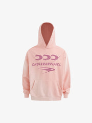Heavy Washed Letter Print Hoodie