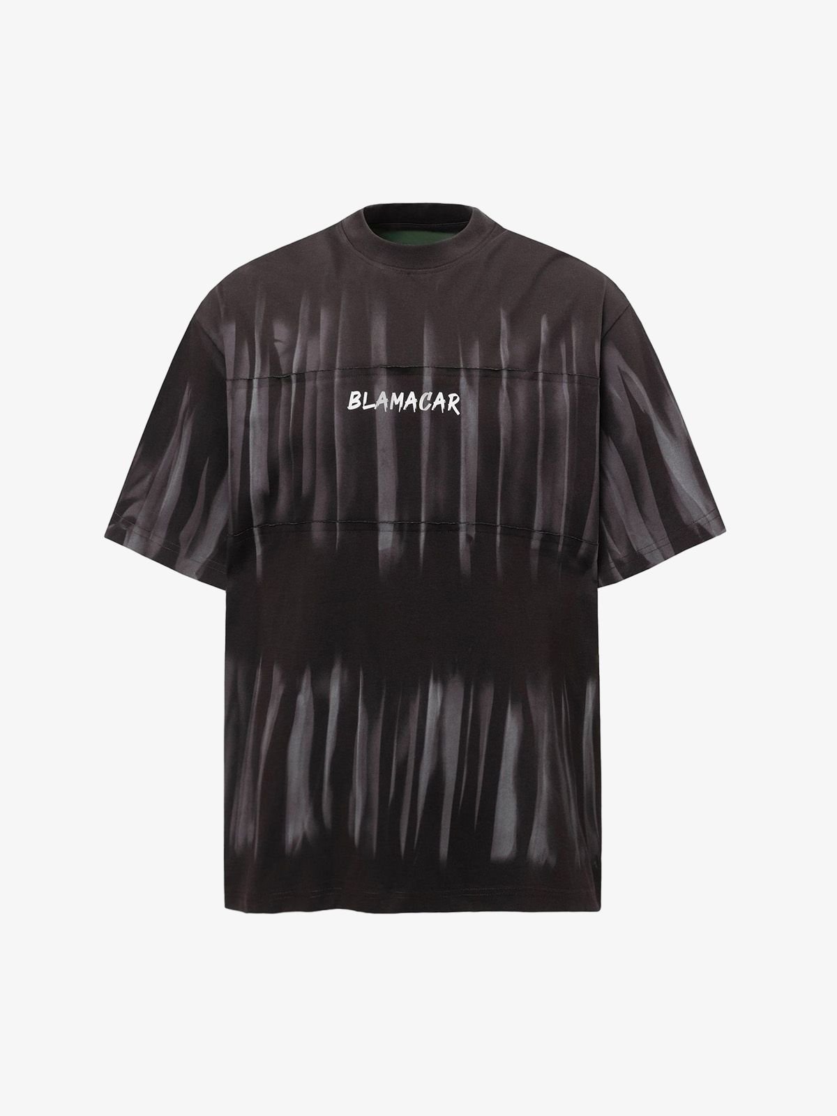 Oversized Tie-Dye Embroidered Letter T-Shirt