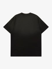 Retro Street Gradient Star Embroidery Rap T-Shirt