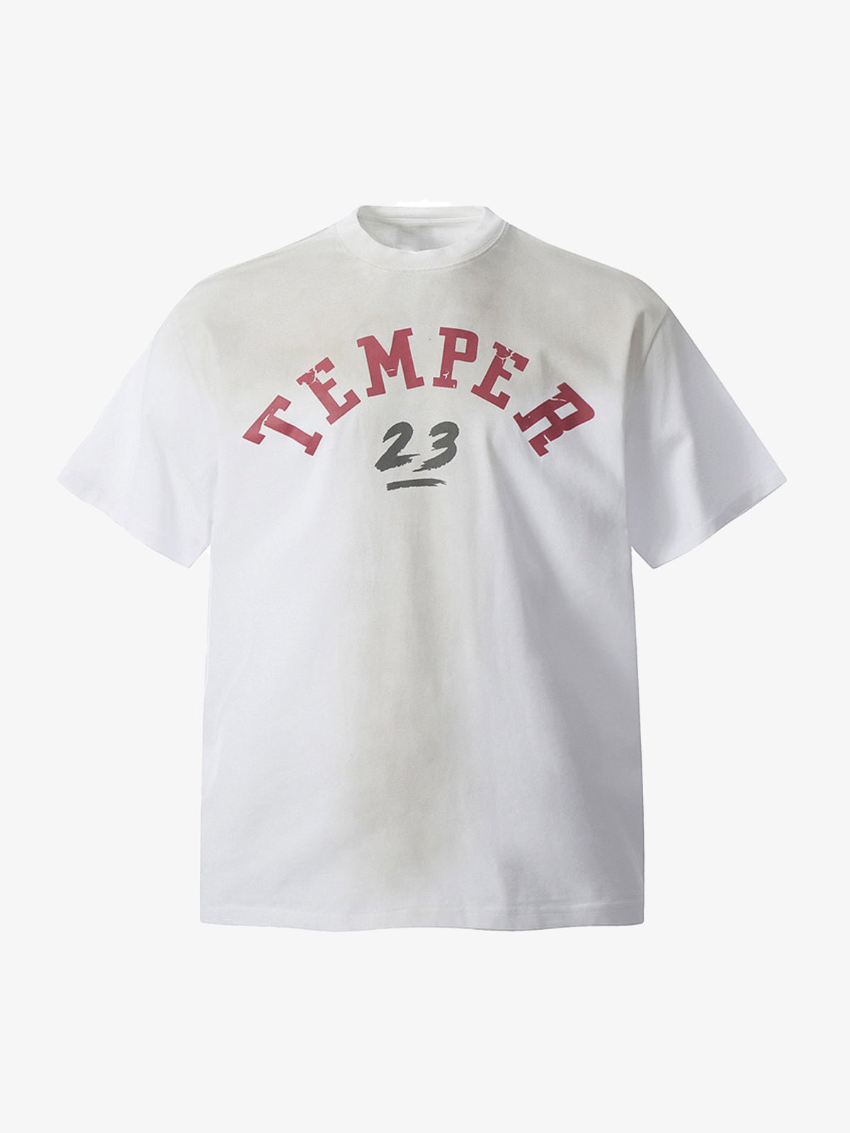 Street Distressed Tie-dye Letter Print T-shirt
