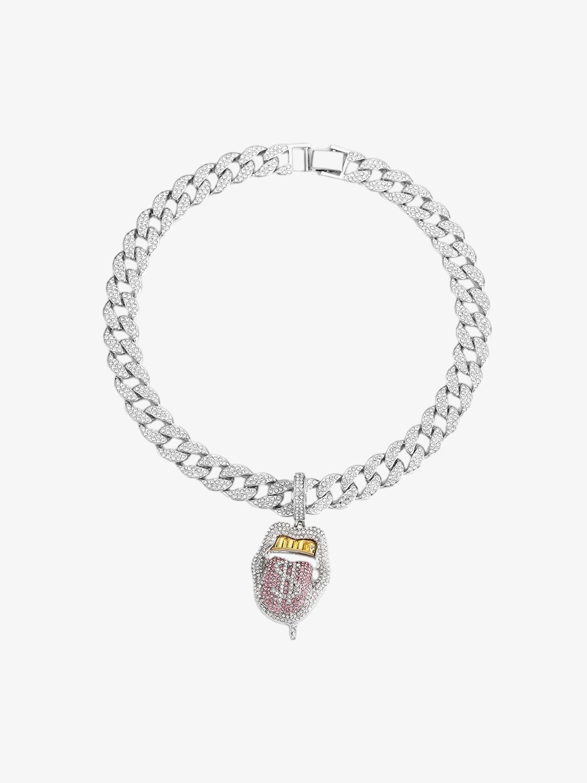 Hip Hop Diamond Tongue Cuban Necklace