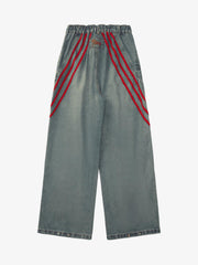 American Retro Contrast Washed Jeans