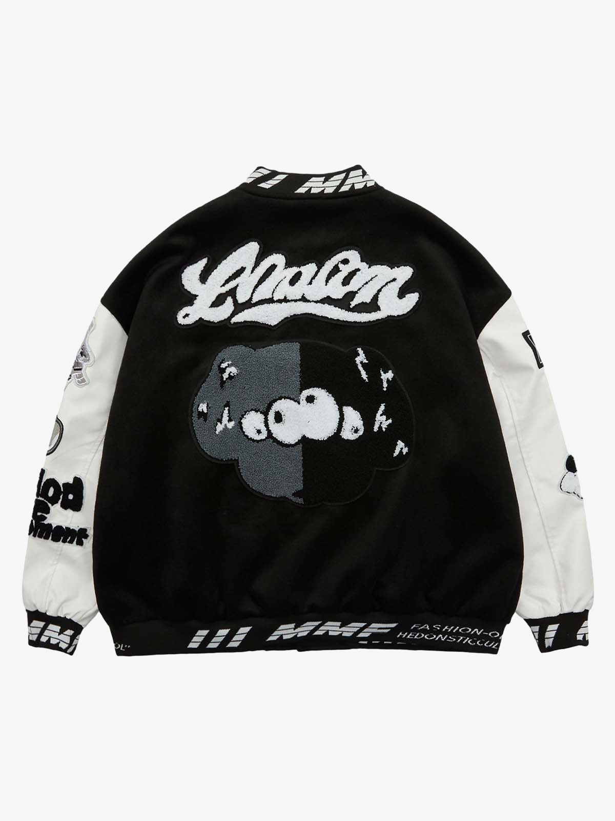 Pink Terry Patch Embroidered Hip Hop Baseball Jersey