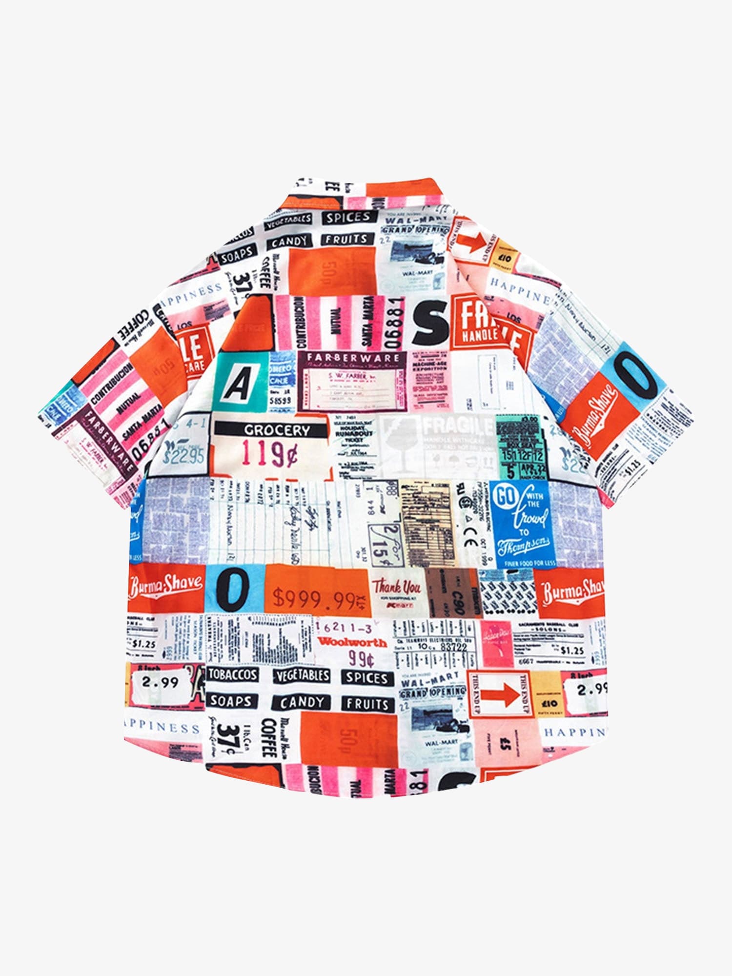 Street Full Printed Short-sleeved Shirts - 2259