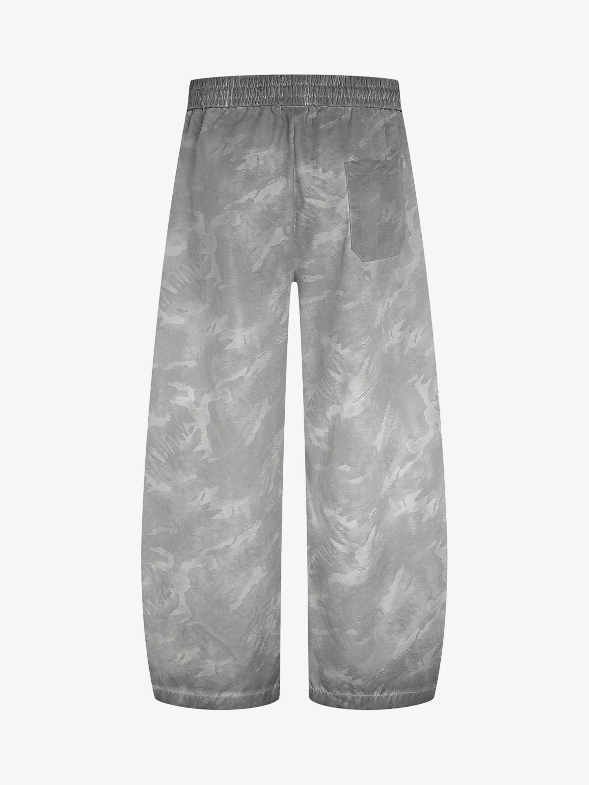 Retro Dirty-Dyed Paratrooper Barrel Pants