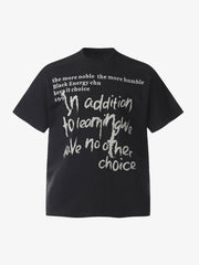 Fun Phantom Letter Print T-shirt
