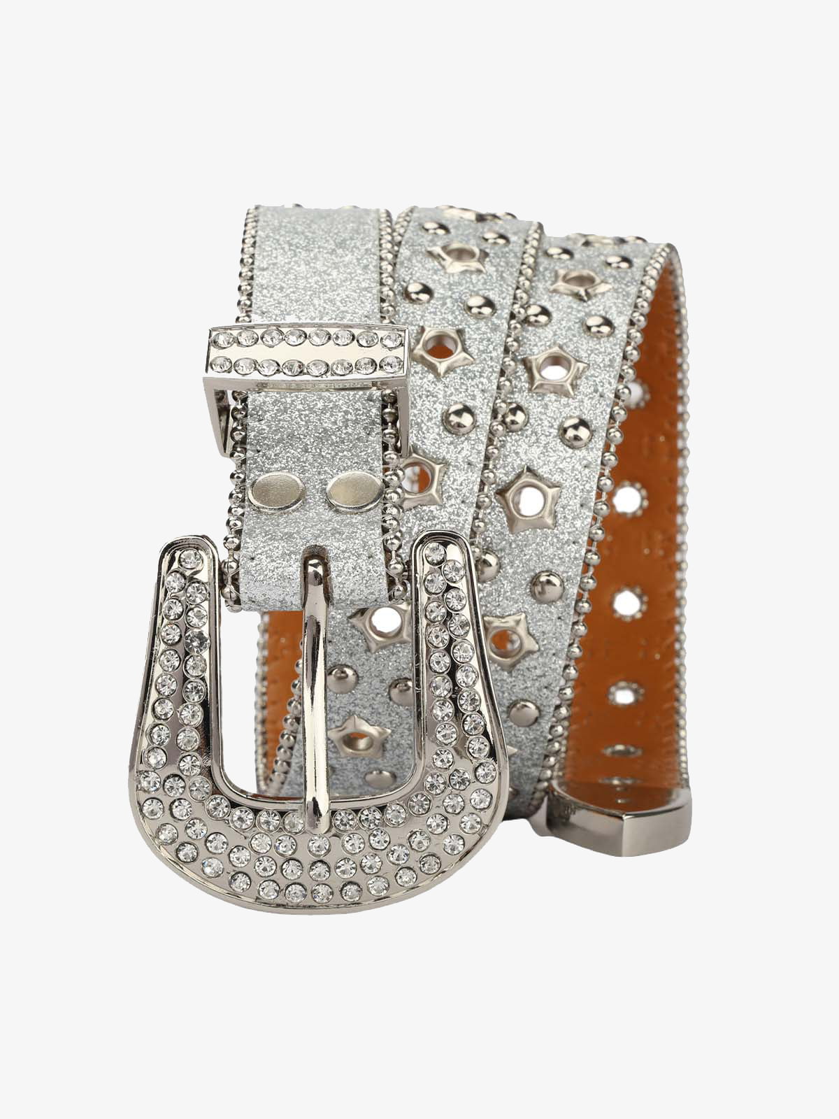 Sparkling Silver Rhinestone Embellishments Belt