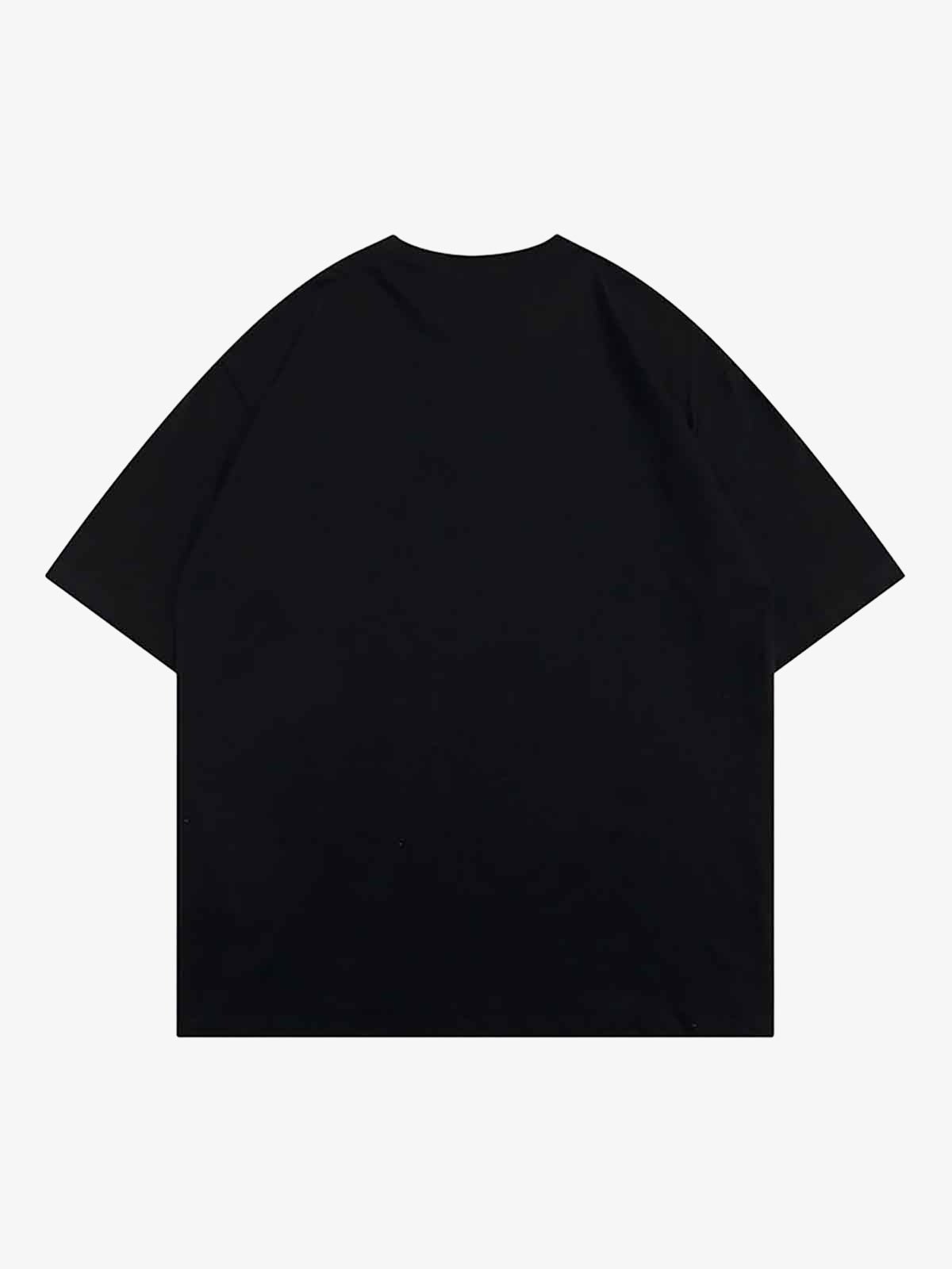 Masked Gangster Portrait Printed T-Shirt